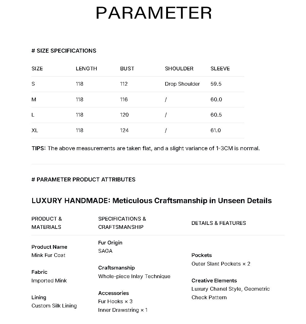 original geometric check pattern — new imported full pelt mink fur coat for women, over knee long style