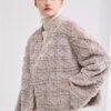 geometric check 2025 new fur jacket for women — chanel inspired full pelt mink, youthful short winter style