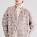 geometric check 2025 new fur jacket for women — chanel inspired full pelt mink, youthful short winter style