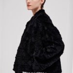 geometric check 2025 new fur jacket for women — chanel inspired full pelt mink, youthful short winter style
