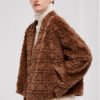 geometric check 2025 new fur jacket for women — chanel inspired full pelt mink, youthful short winter style
