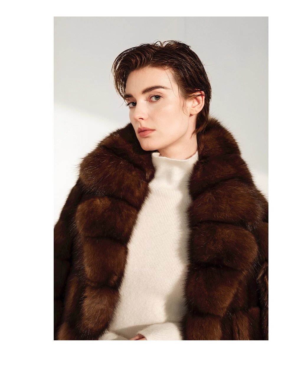 original high luxury “starlit” imported russian sable fur coat — full pelt new winter outerwear
