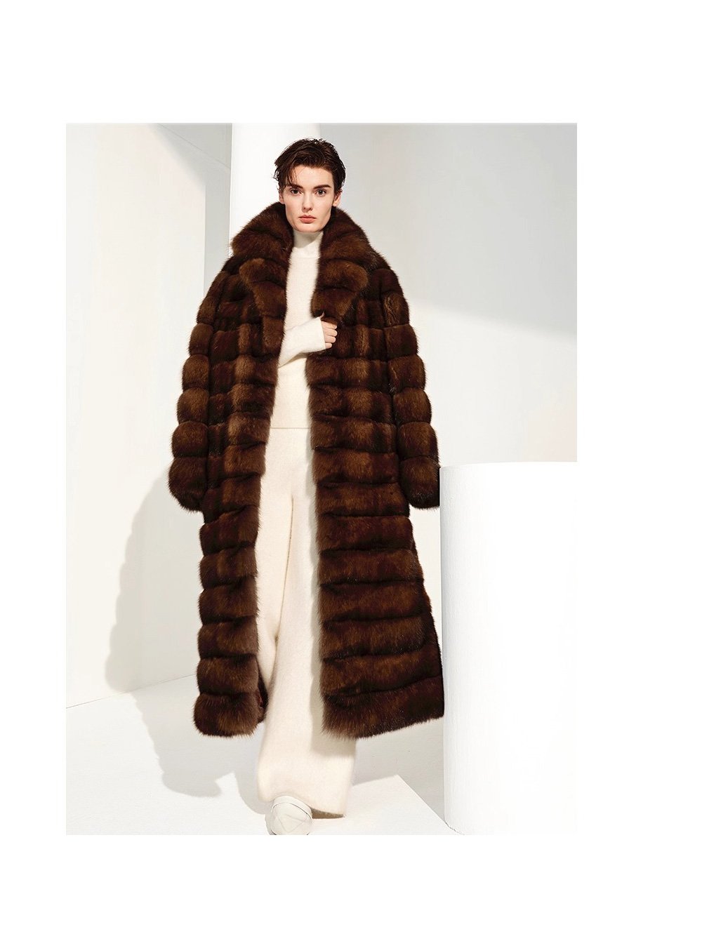 original high luxury “starlit” imported russian sable fur coat — full pelt new winter outerwear
