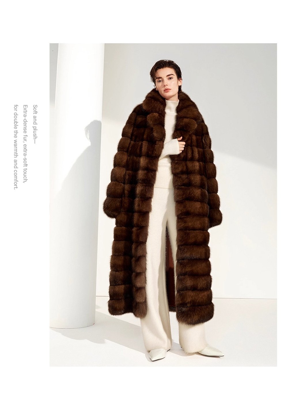 original high luxury “starlit” imported russian sable fur coat — full pelt new winter outerwear