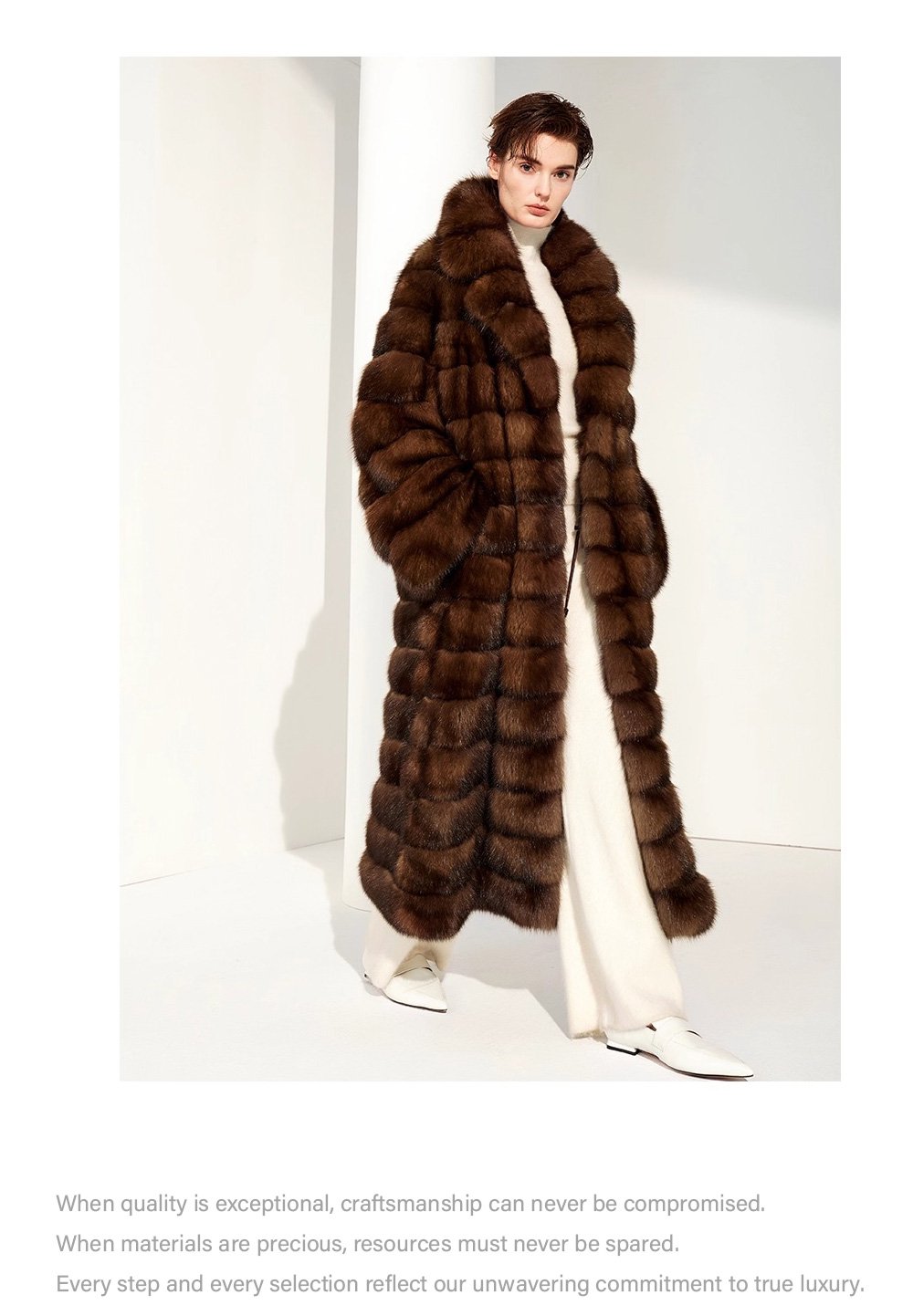 original high luxury “starlit” imported russian sable fur coat — full pelt new winter outerwear