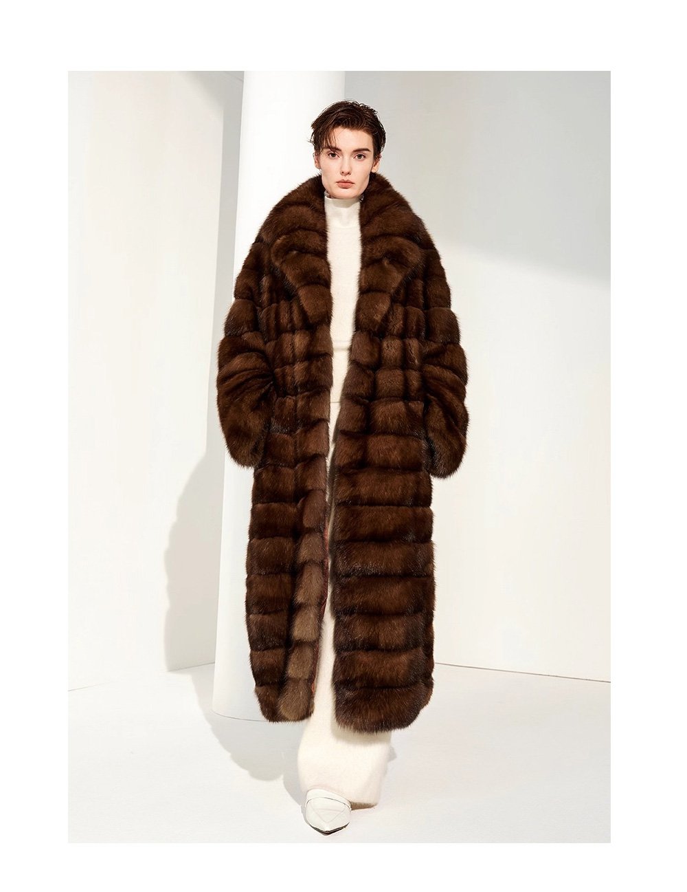original high luxury “starlit” imported russian sable fur coat — full pelt new winter outerwear