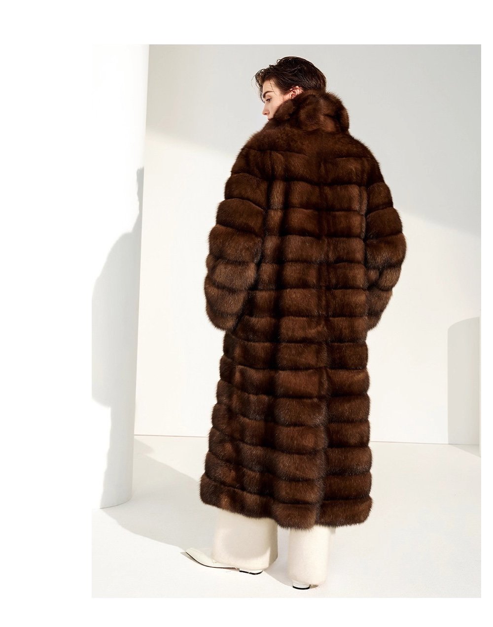 original high luxury “starlit” imported russian sable fur coat — full pelt new winter outerwear