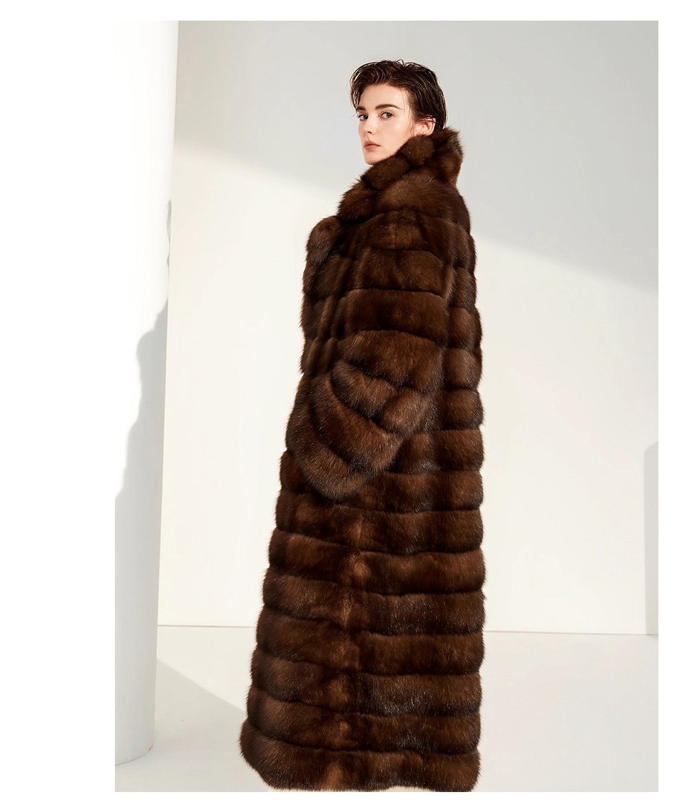 original high luxury “starlit” imported russian sable fur coat — full pelt new winter outerwear