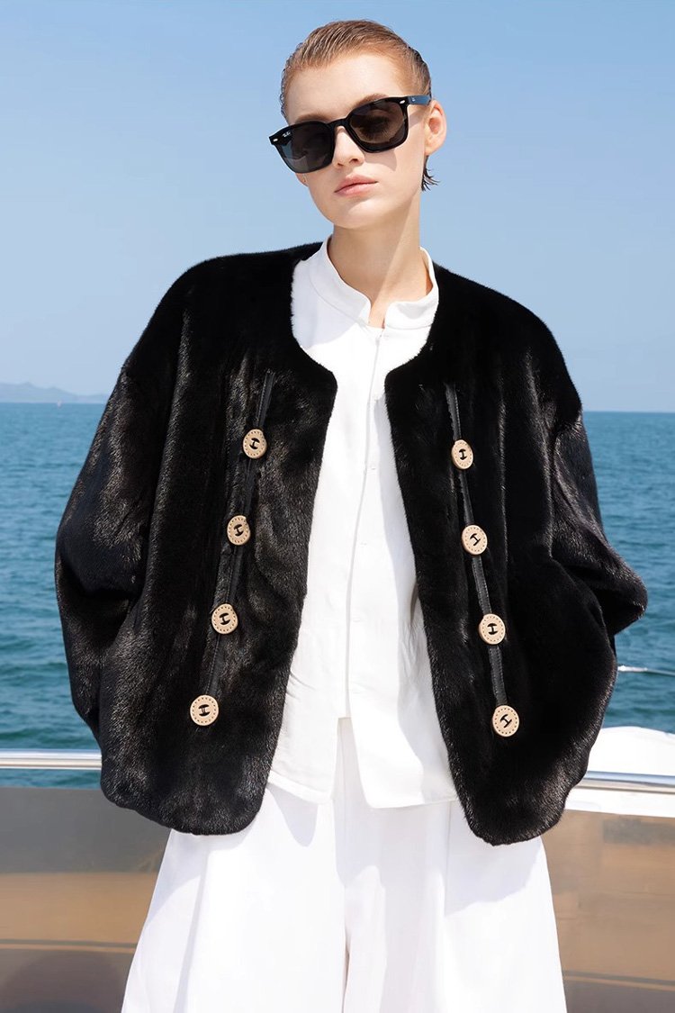 original imported velvet full pelt mink fur jacket for women — short winter coat, 2025 collection