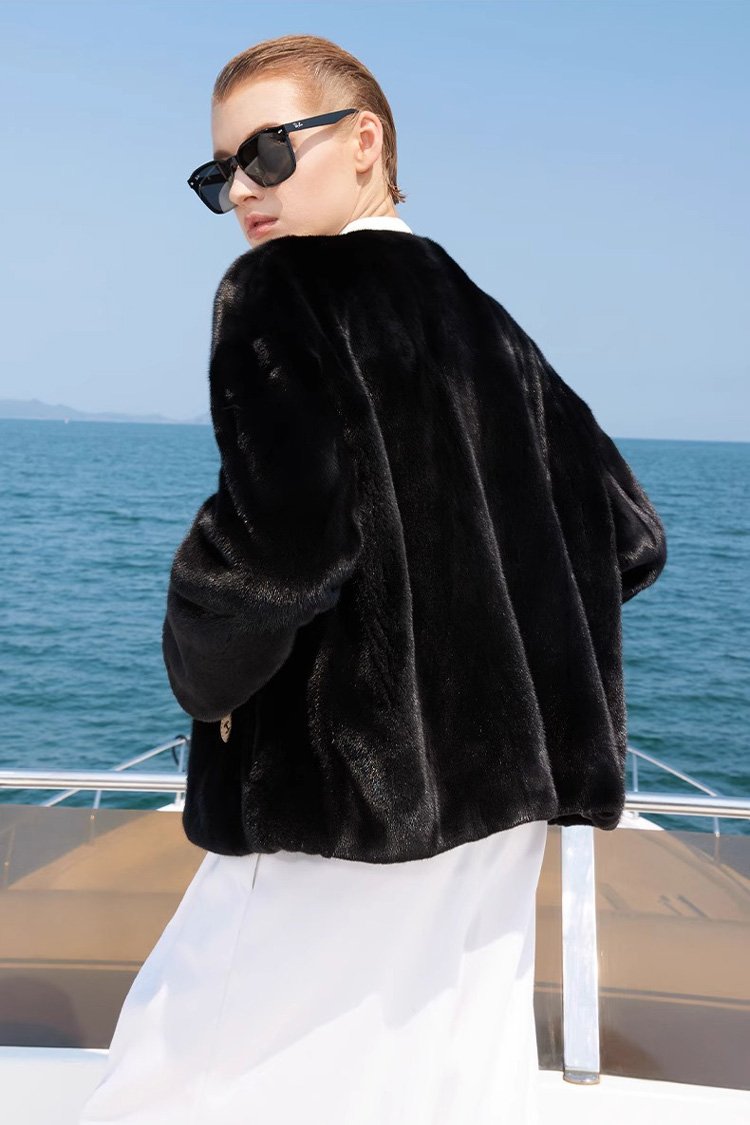 original imported velvet full pelt mink fur jacket for women — short winter coat, 2025 collection