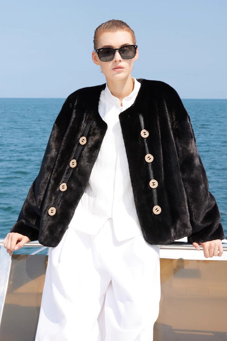 original imported velvet full pelt mink fur jacket for women — short winter coat, 2025 collection