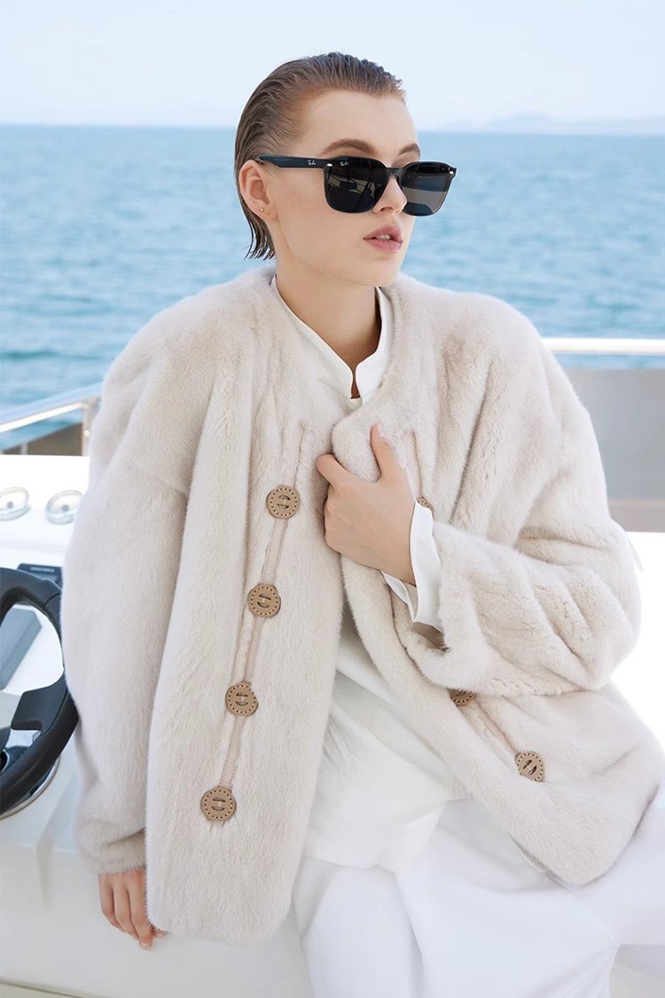 original imported velvet full pelt mink fur jacket for women — short winter coat, 2025 collection