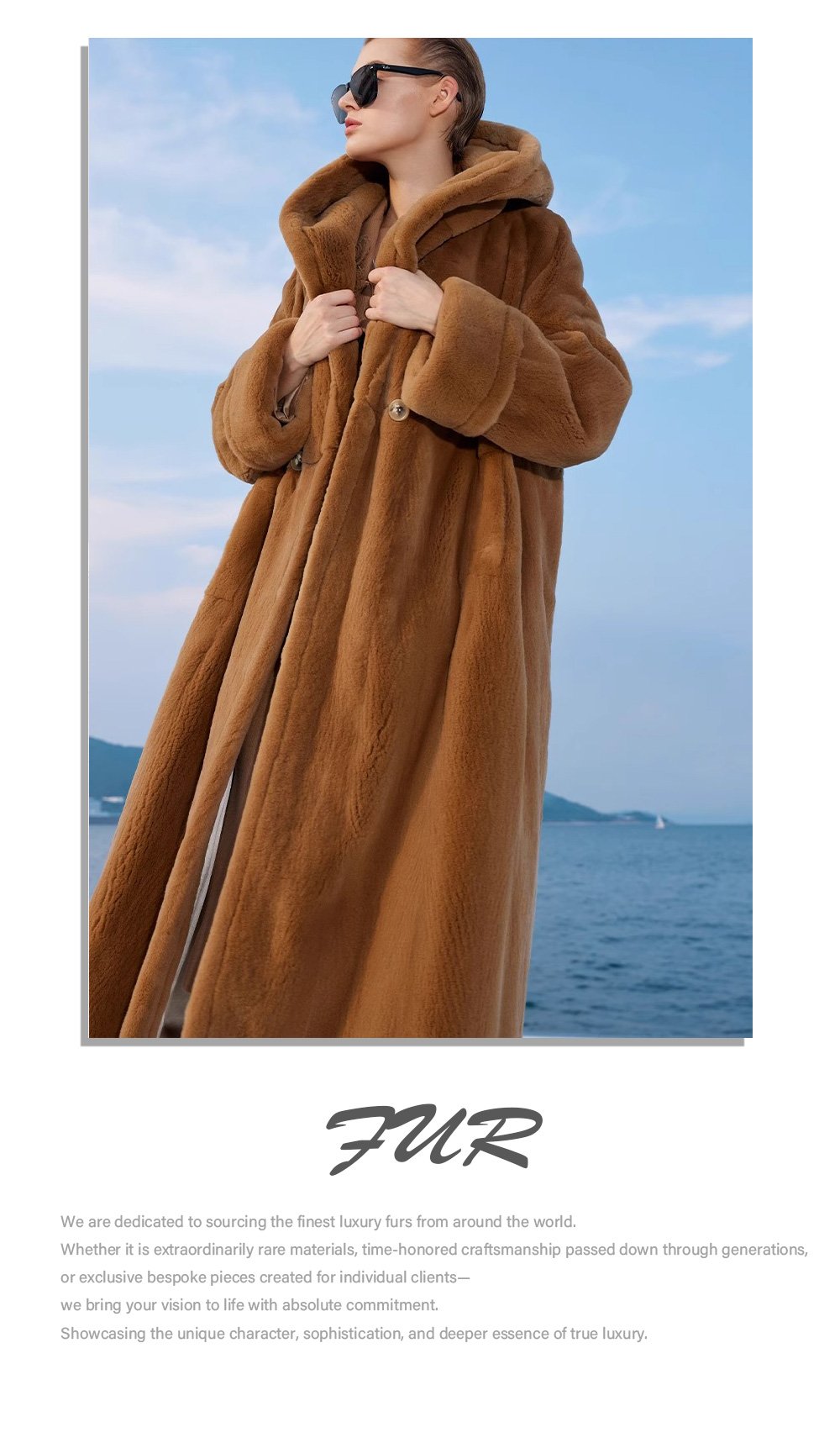 heavy craftsmanship teddy style mink fur coat for women — imported hooded mink fur outerwear, new winter collection