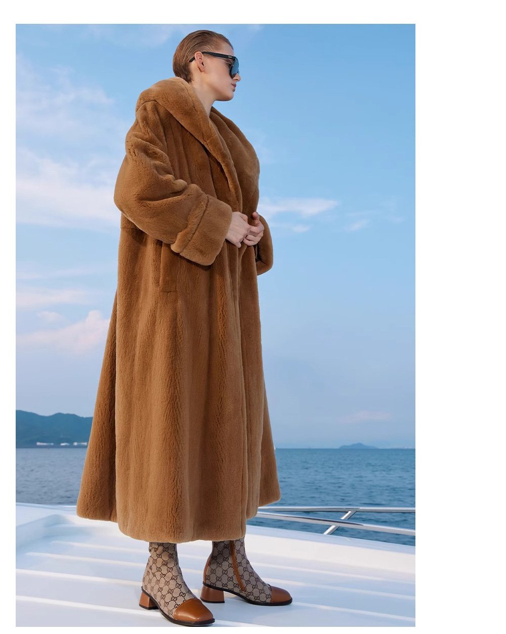 heavy craftsmanship teddy style mink fur coat for women — imported hooded mink fur outerwear, new winter collection