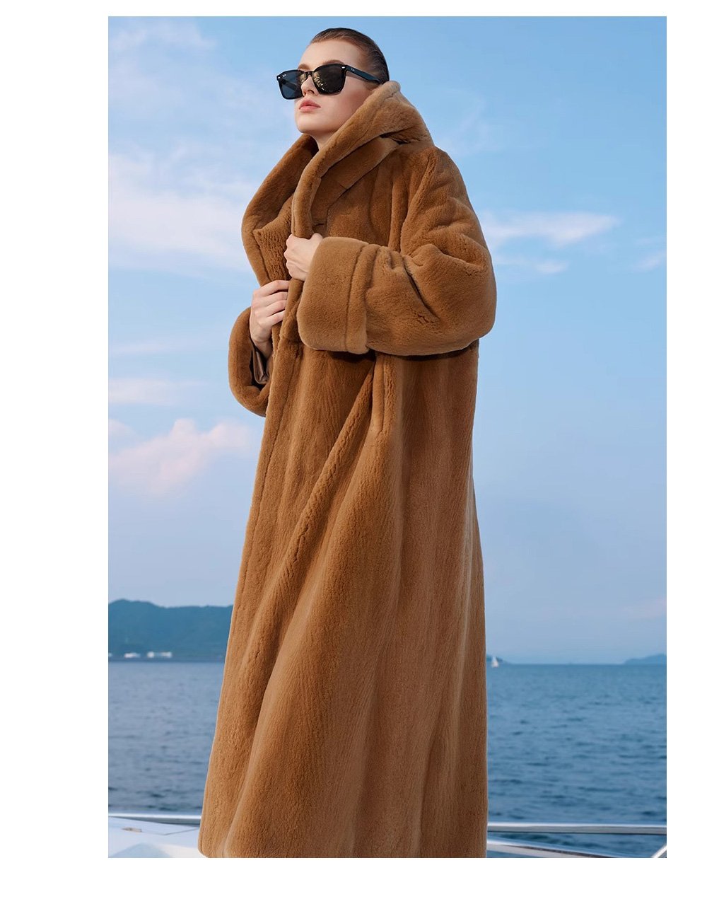 heavy craftsmanship teddy style mink fur coat for women — imported hooded mink fur outerwear, new winter collection