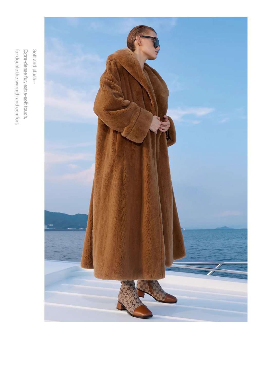 heavy craftsmanship teddy style mink fur coat for women — imported hooded mink fur outerwear, new winter collection