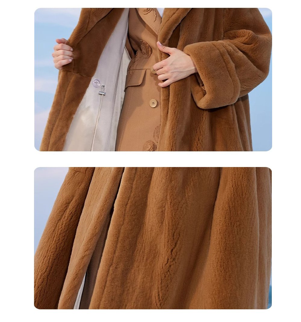 heavy craftsmanship teddy style mink fur coat for women — imported hooded mink fur outerwear, new winter collection