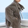original luxury plucked mink fur coat for women — imported full pelt teddy style fur jacket, 2025 new collection