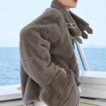 original luxury plucked mink fur coat for women — imported full pelt teddy style fur jacket, 2025 new collection