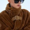 original luxury plucked mink fur coat for women — imported full pelt teddy style fur jacket, 2025 new collection