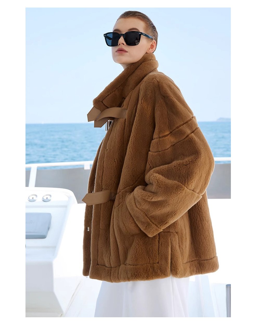 original luxury plucked mink fur coat for women — imported full pelt teddy style fur jacket, 2025 new collection