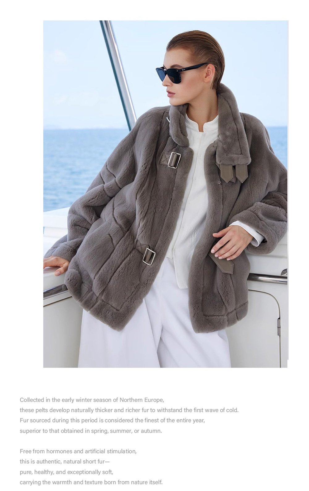 original luxury plucked mink fur coat for women — imported full pelt teddy style fur jacket, 2025 new collection