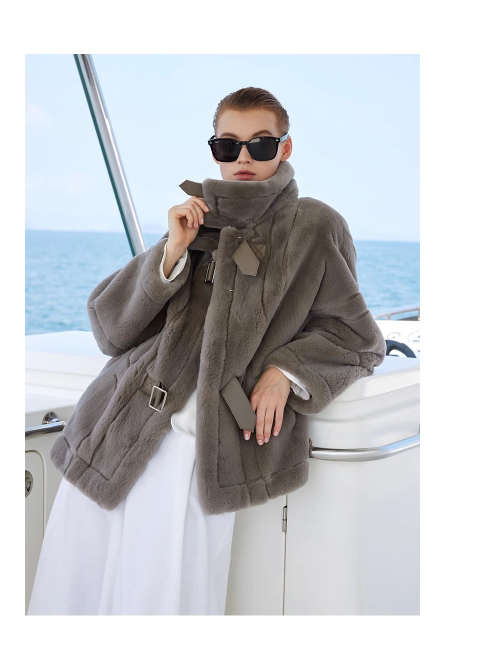 original luxury plucked mink fur coat for women — imported full pelt teddy style fur jacket, 2025 new collection