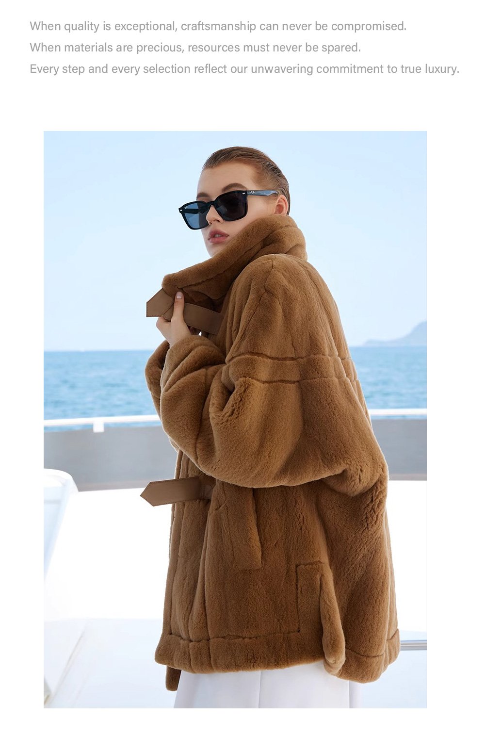 original luxury plucked mink fur coat for women — imported full pelt teddy style fur jacket, 2025 new collection
