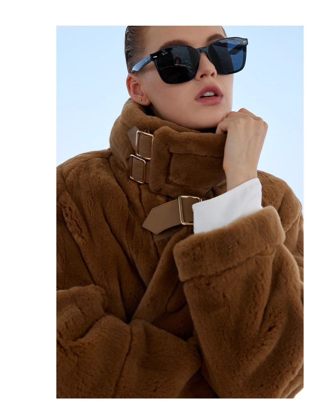 original luxury plucked mink fur coat for women — imported full pelt teddy style fur jacket, 2025 new collection