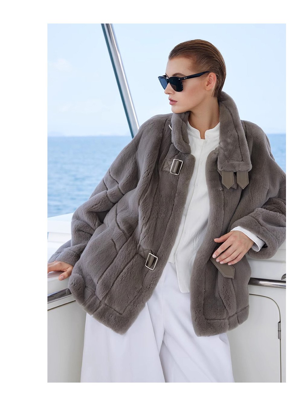 original luxury plucked mink fur coat for women — imported full pelt teddy style fur jacket, 2025 new collection
