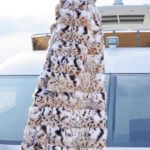 original lynx pattern luxury coat — imported american lynx fur outerwear, 2025 new collection