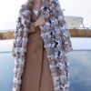 original lynx pattern luxury coat — imported american lynx fur outerwear, 2025 new collection