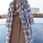 original lynx pattern luxury coat — imported american lynx fur outerwear, 2025 new collection