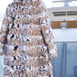original lynx pattern luxury coat — imported american lynx fur outerwear, 2025 new collection