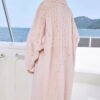 original teddy crystal embellished plucked mink fur coat for women — imported mink, 2025 new collection