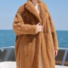 original teddy crystal embellished plucked mink fur coat for women — imported mink, 2025 new collection