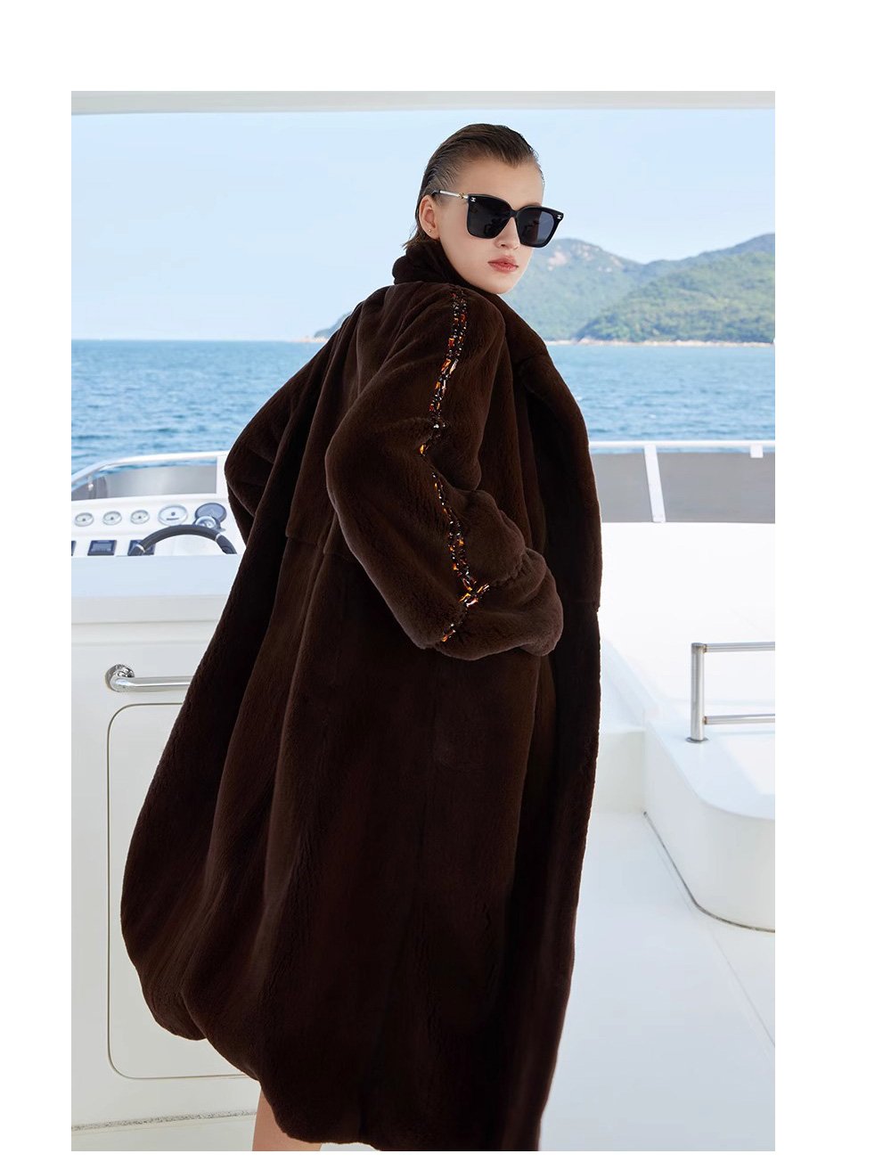 original crystal embellished teddy mink fur coat for women — fashion winter outerwear, 2025 new collection