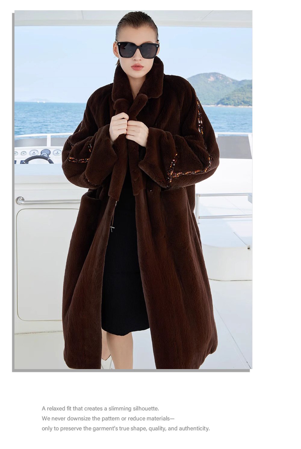 original crystal embellished teddy mink fur coat for women — fashion winter outerwear, 2025 new collection