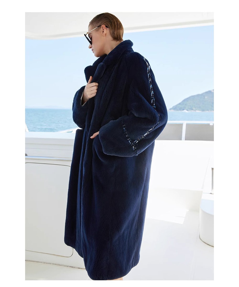 original crystal embellished teddy mink fur coat for women — fashion winter outerwear, 2025 new collection