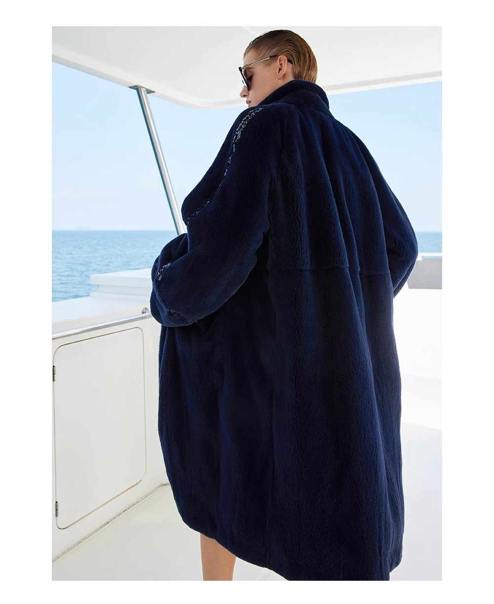 original crystal embellished teddy mink fur coat for women — fashion winter outerwear, 2025 new collection