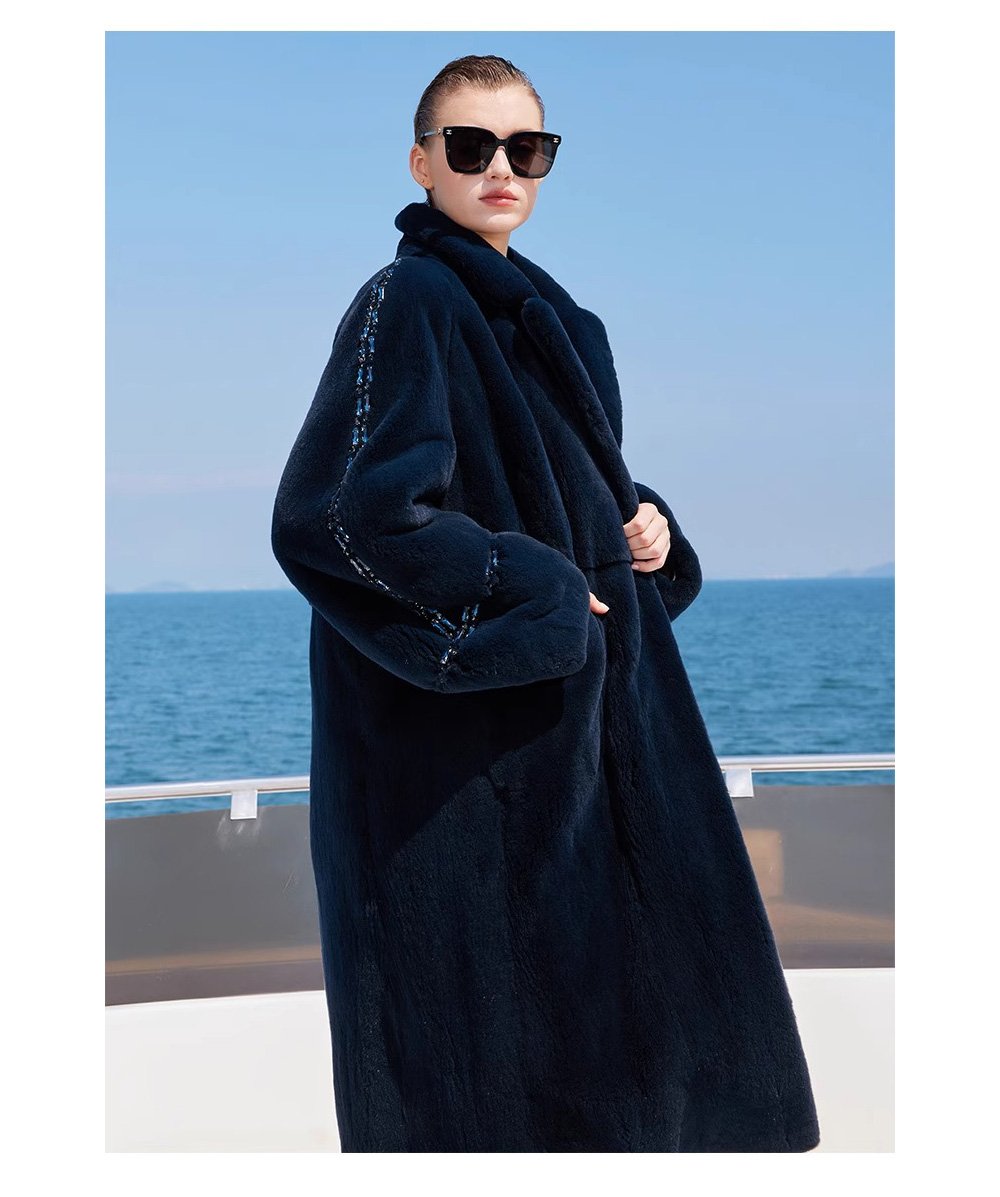 original crystal embellished teddy mink fur coat for women — fashion winter outerwear, 2025 new collection
