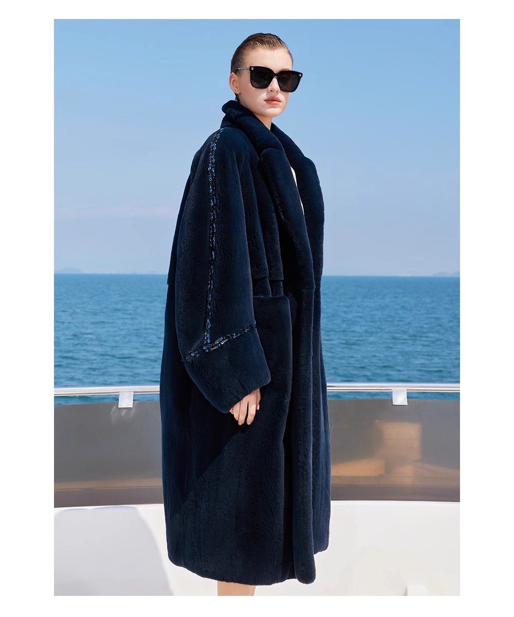 original crystal embellished teddy mink fur coat for women — fashion winter outerwear, 2025 new collection