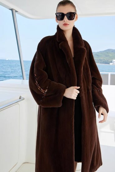 original crystal embellished teddy mink fur coat for women — fashion winter outerwear, 2025 new collection