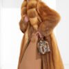 original “crimson ember” new imported finnish full skin fox fur coat — vintage luxury fur outerwear