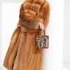 original “crimson ember” new imported finnish full skin fox fur coat — vintage luxury fur outerwear