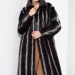 original “starlight cross” imported full pelt mink fur coat for women — elevated luxury winter outerwear