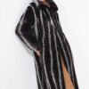 original “starlight cross” imported full pelt mink fur coat for women — elevated luxury winter outerwear