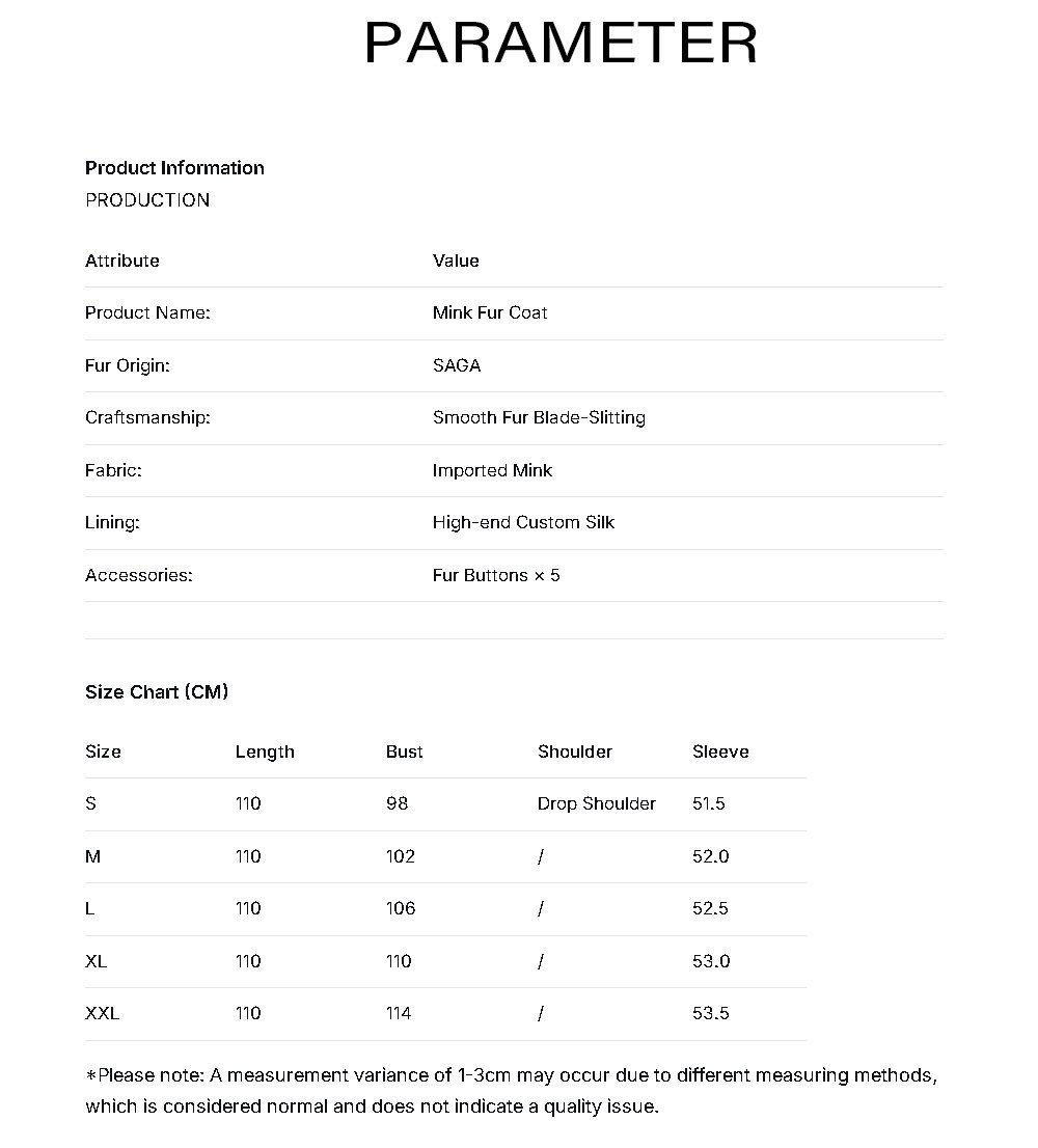 original “starlight cross” imported full pelt mink fur coat for women — elevated luxury winter outerwear