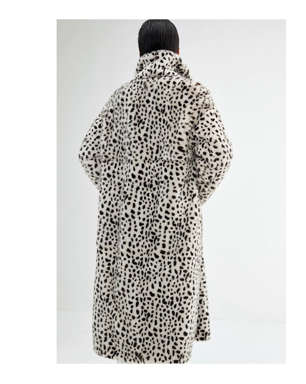 imported velvet full pelt mink fur coat for women — over knee long leopard print mink, 2025 new winter fur outerwear