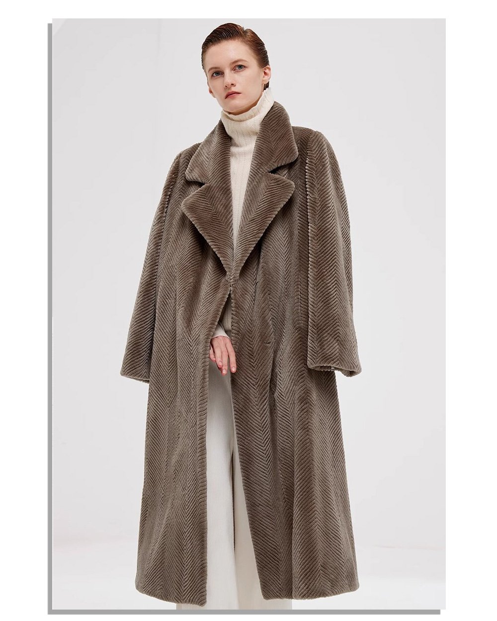 heavy craft original design mink fur coat for women — imported full pelt, elegant & fashion forward, 2025 new collection